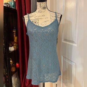 Ryu: Sheer Lace Romantic Camisole Tank Top